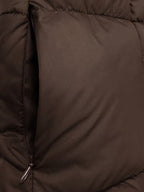 Women's Mid Length Hooded Puffer Coat with Zip Front and Pockets