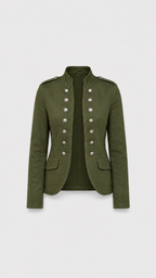 Women's Lightweight Military Button Up Utility Jacket