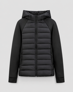 Women's Hooded Quilted Puffer Jacket with Zip Front