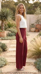 Women’s High Waist Wide Leg Flow Pants