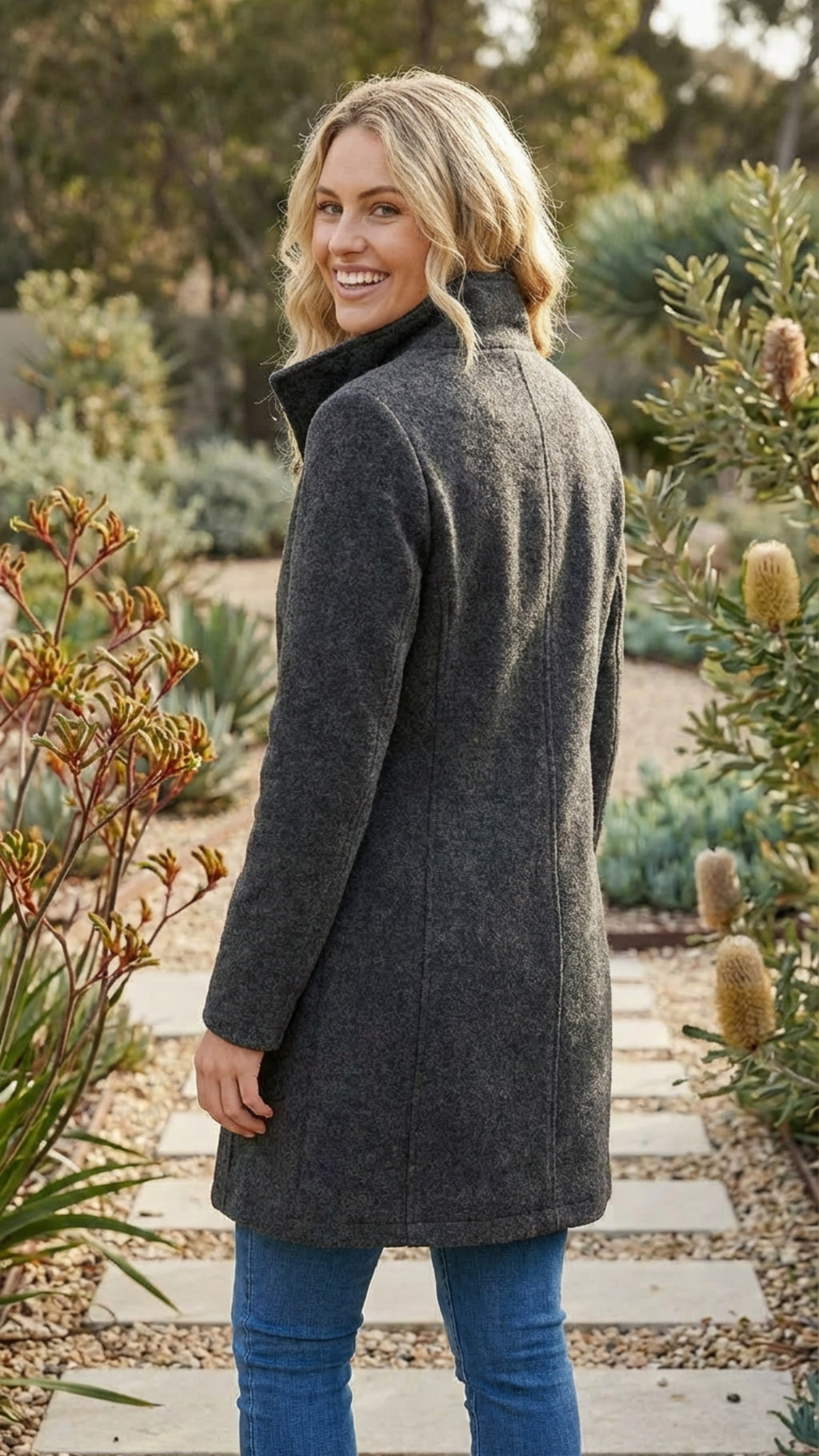 Women’s Button-Up Long Coat