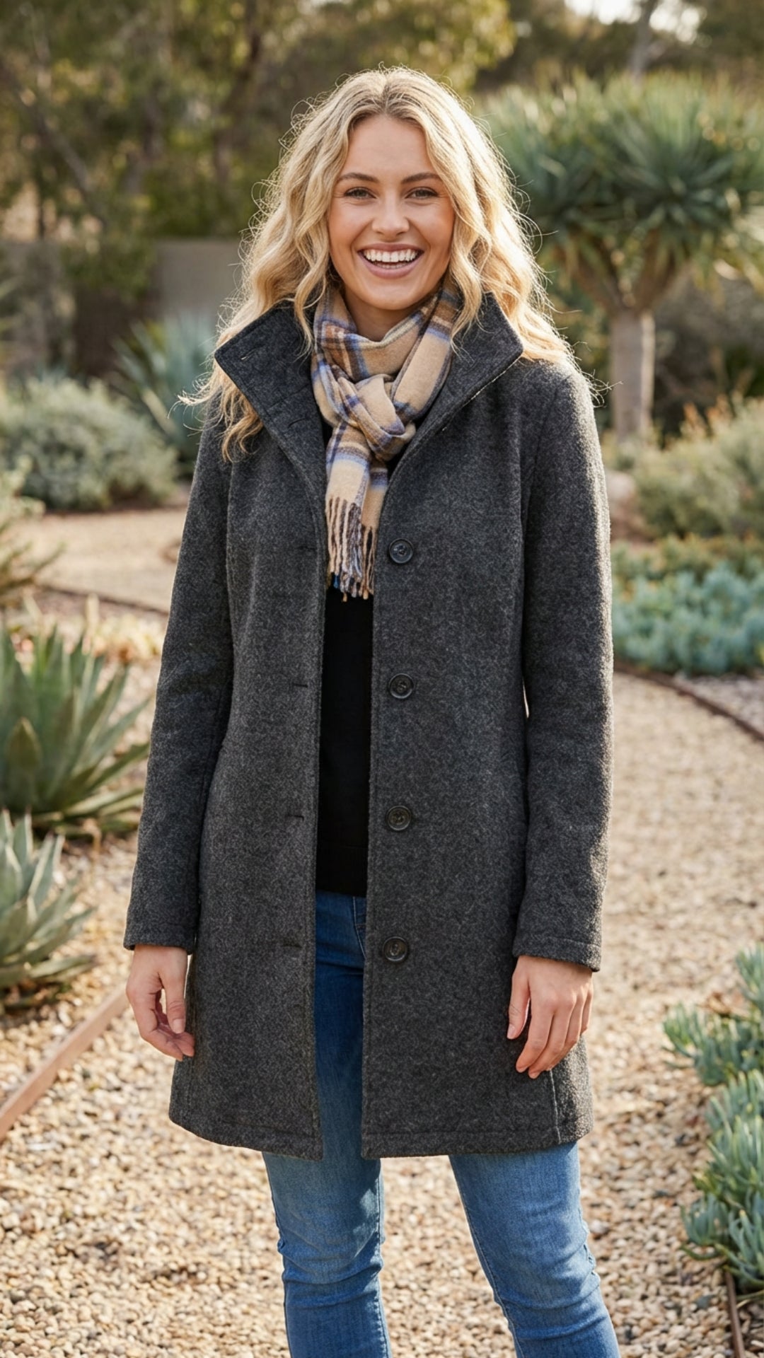 Women’s Button-Up Long Coat