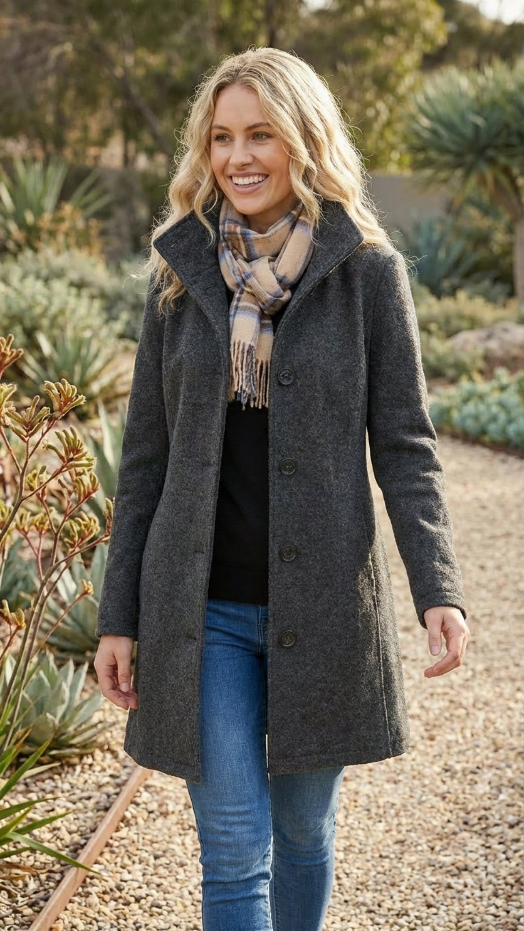 Women’s Button-Up Long Coat