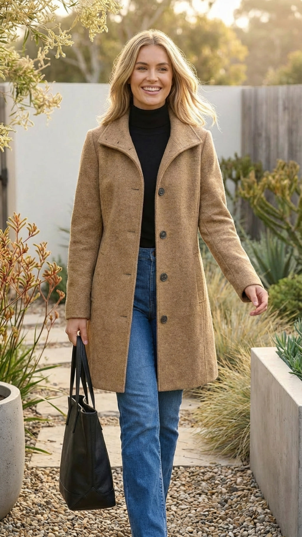 Women’s Button-Up Long Coat