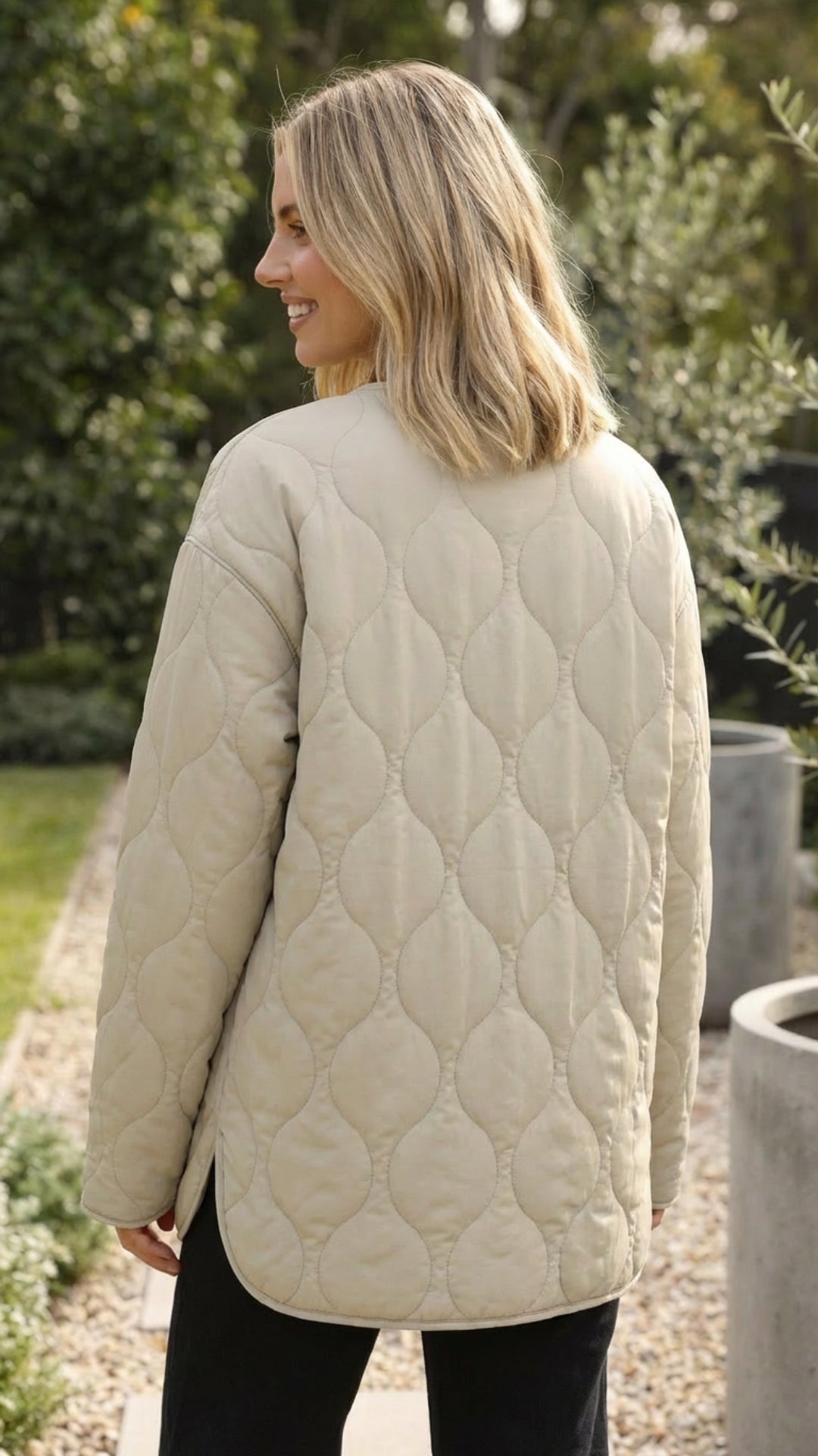 Women’s Autumn Padded Lightweight Zip-Up Quilted Jacket