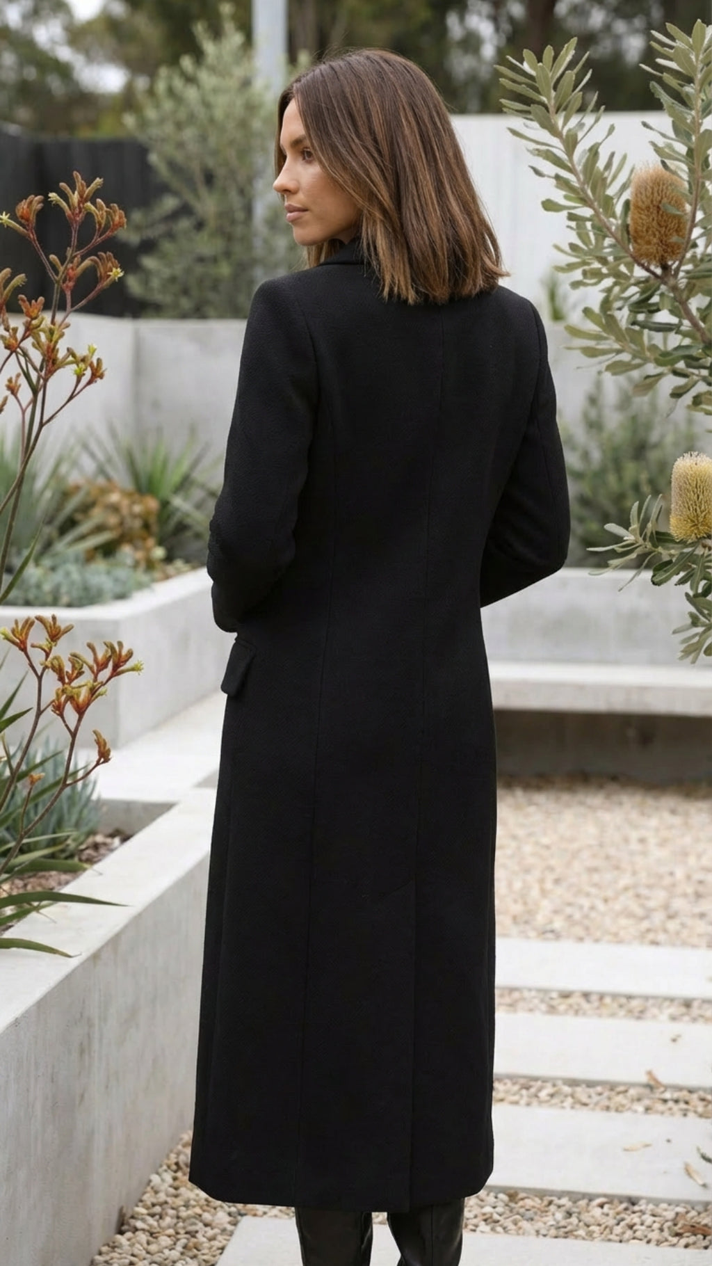 Women’s Double Breasted Tailored Long Coat