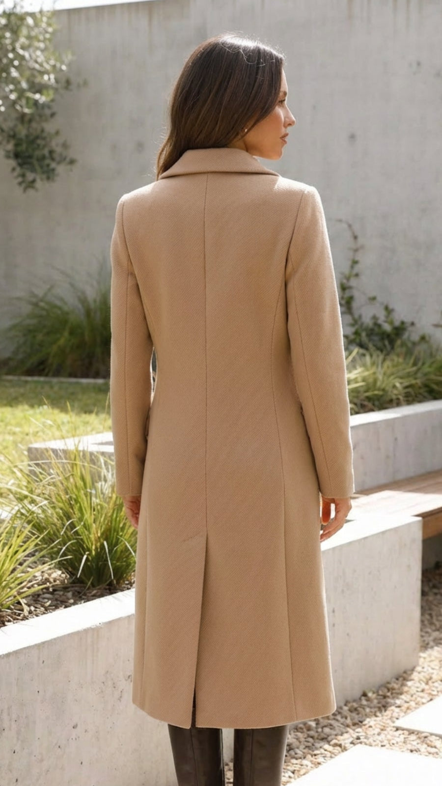 Women’s Double Breasted Tailored Long Coat