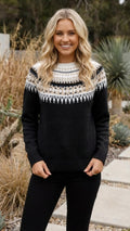Women’s Fair Isle Patterned Crew Neck Knit Sweater