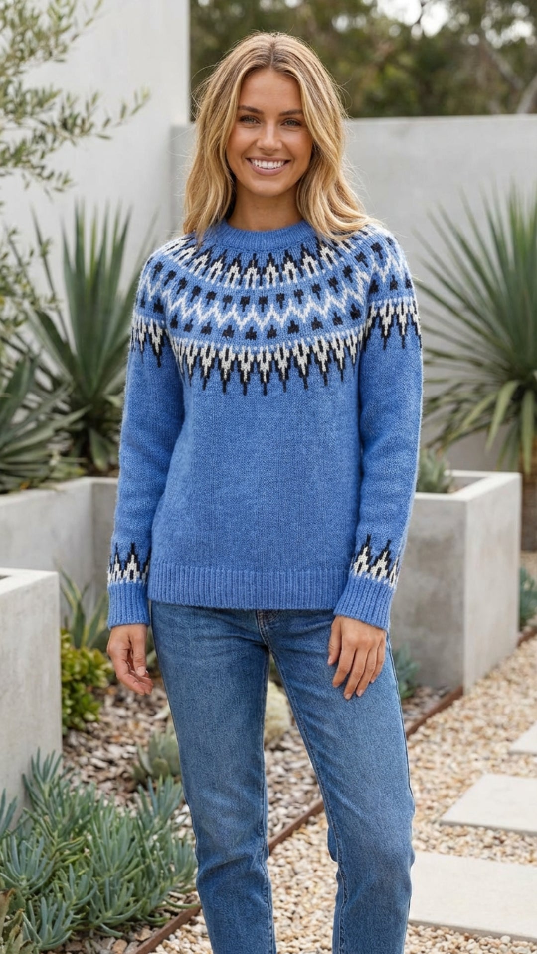 Women’s Fair Isle Patterned Sweater Pullover