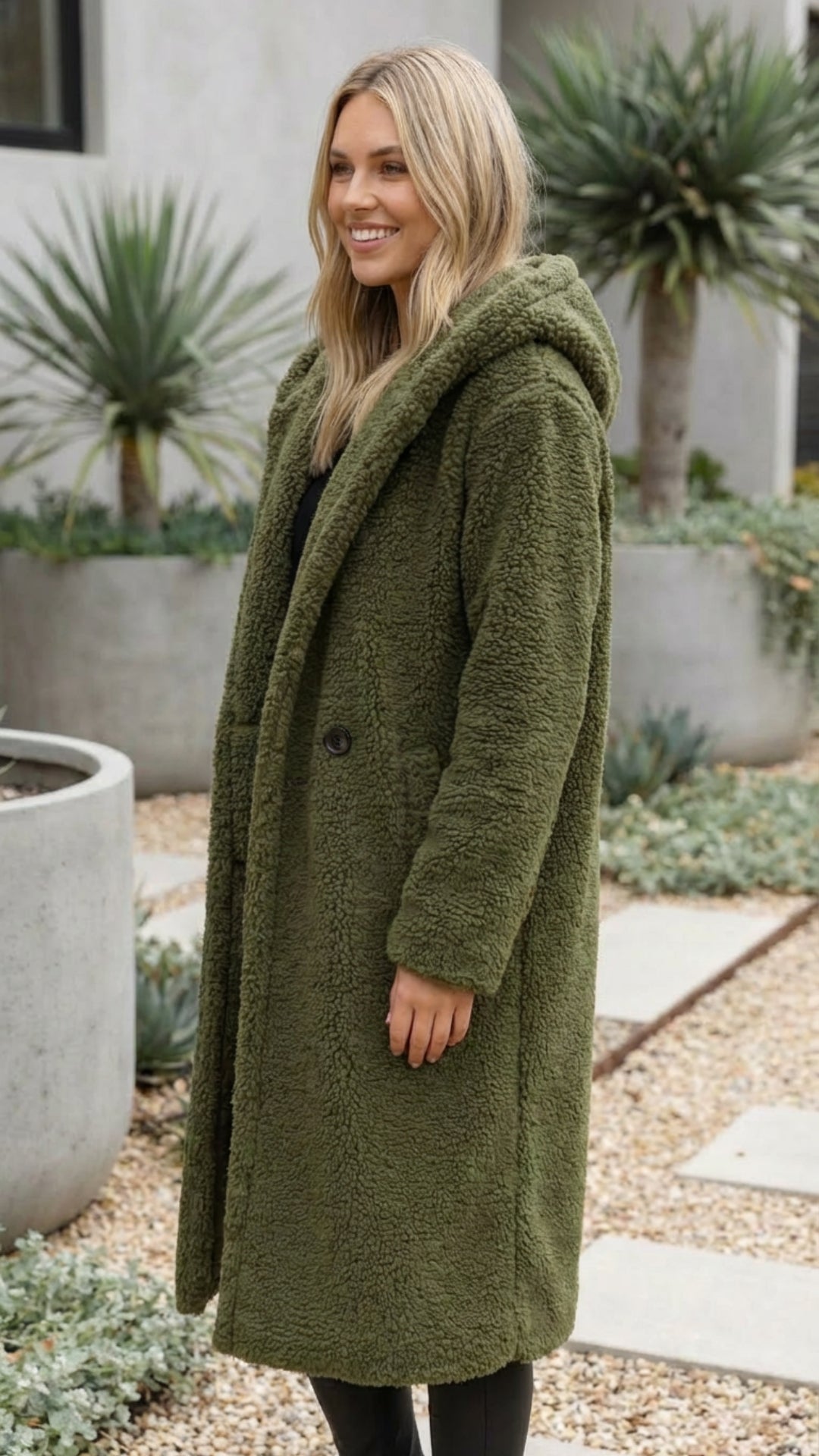 Women’s Long Faux Fur Teddy Coat