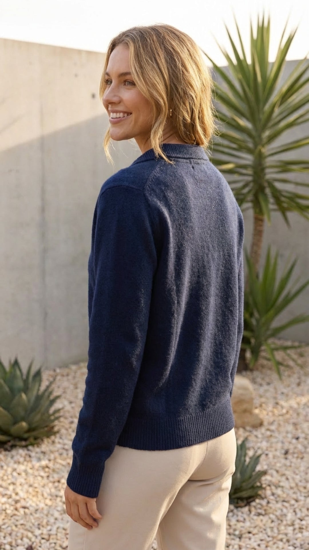 Women’s Long Sleeve Button Knit Cardigan