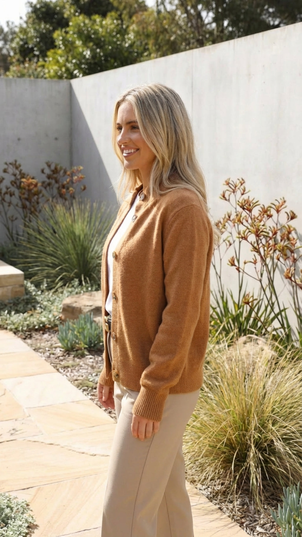 Women’s Long Sleeve Button Knit Cardigan