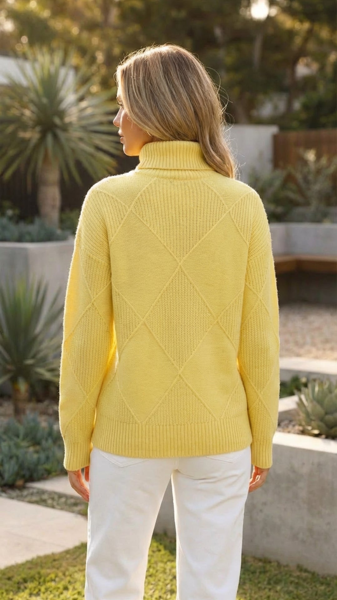 Women’s Turtleneck Cable Knit Sweater