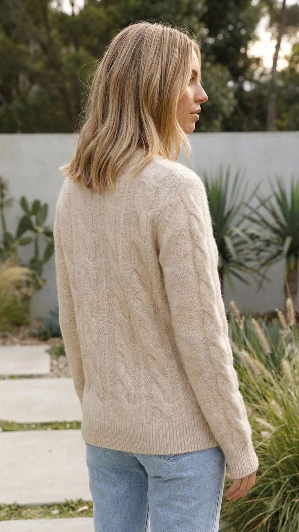 Women's Autumn Crew Neck Knit Sweater