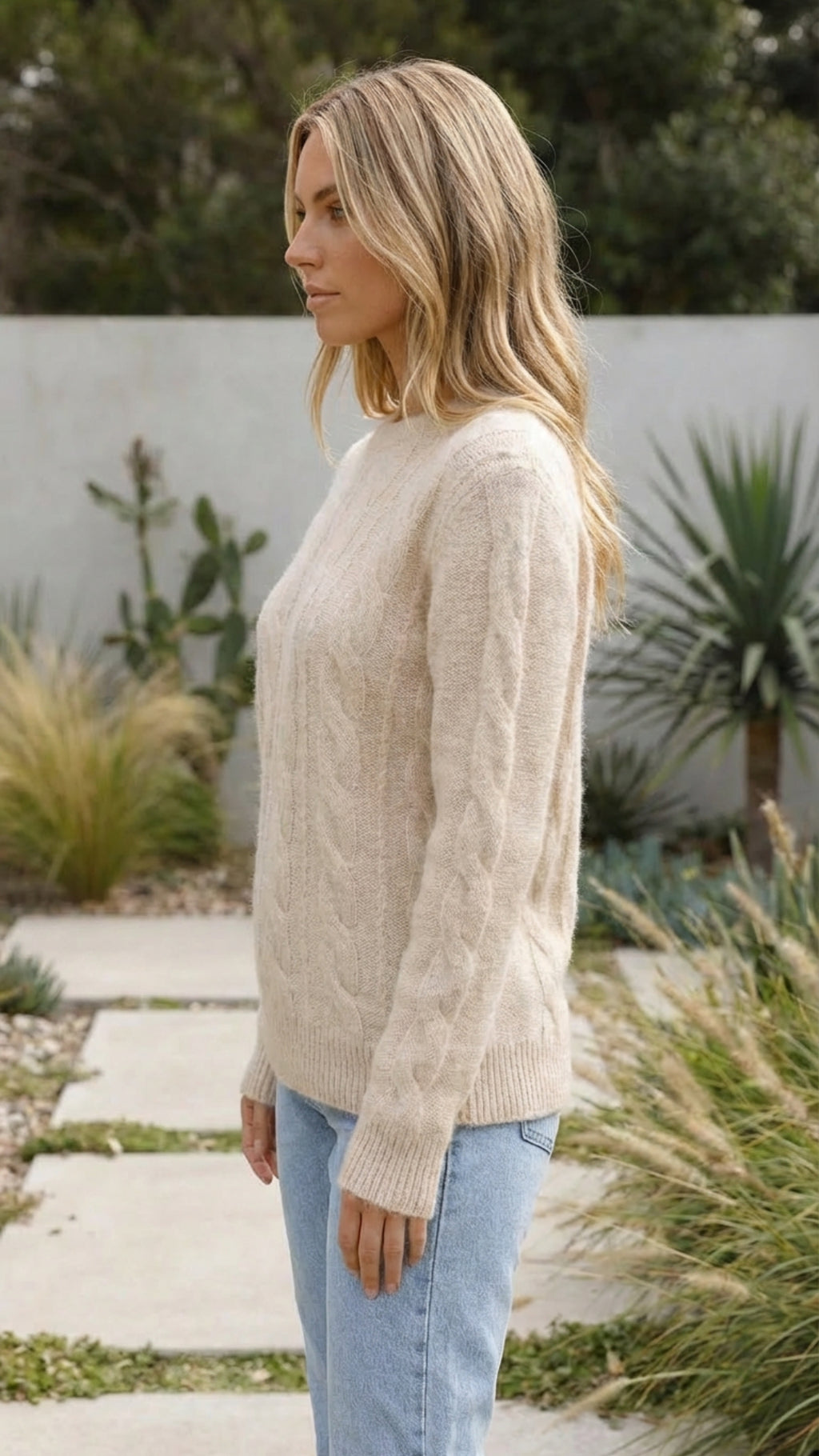 Women's Autumn Crew Neck Knit Sweater