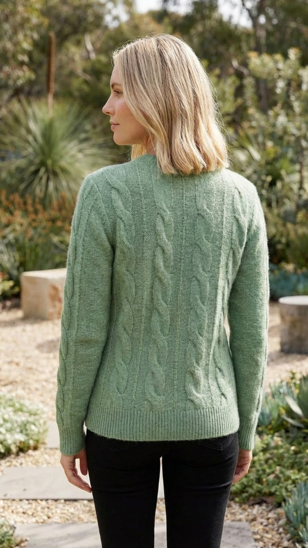 Women's Autumn Crew Neck Knit Sweater