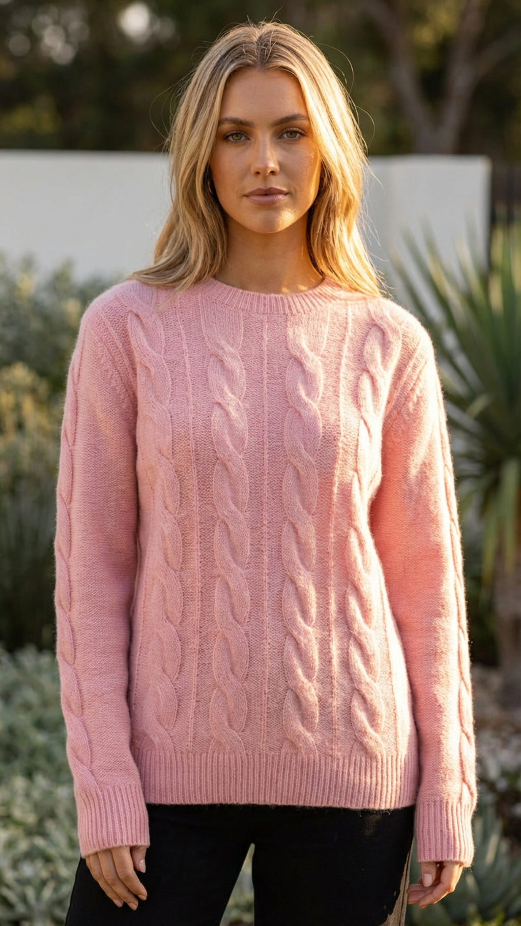 Women's Autumn Crew Neck Knit Sweater