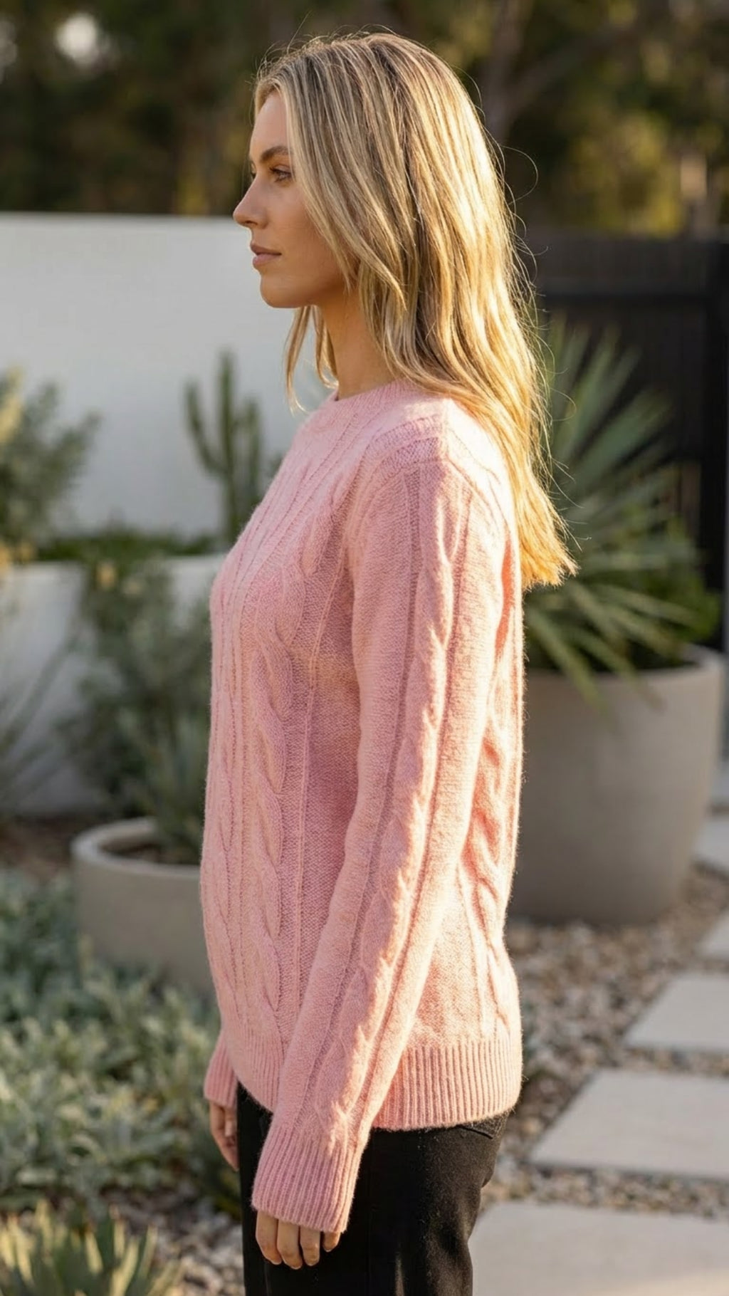 Women's Autumn Crew Neck Knit Sweater