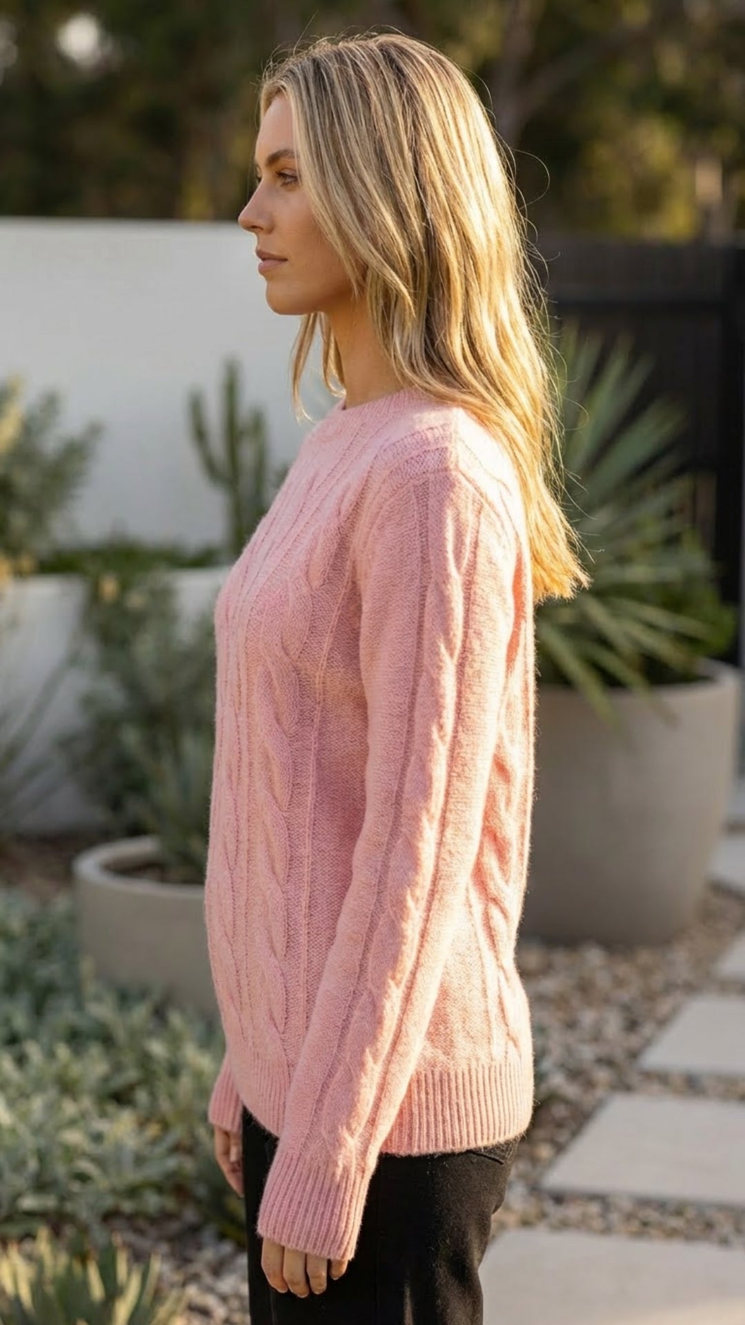 Women's Autumn Crew Neck Knit Sweater