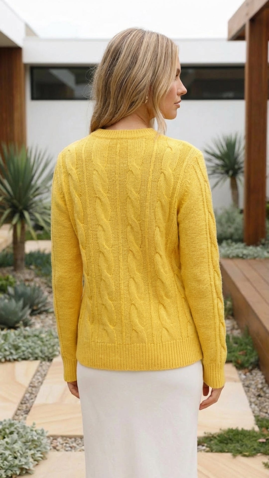 Women's Autumn Crew Neck Knit Sweater