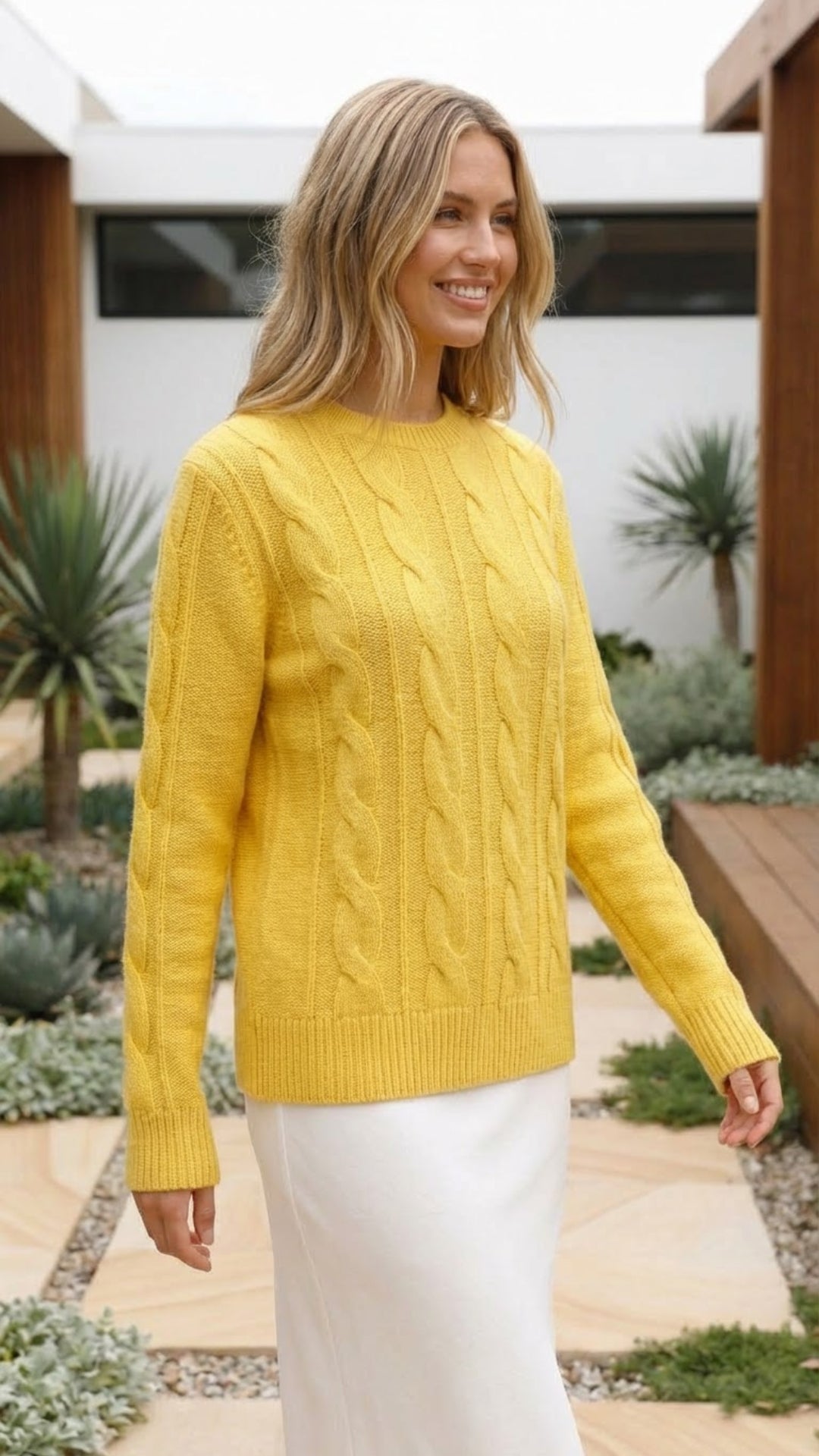 Women's Autumn Crew Neck Knit Sweater