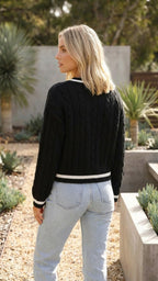 Women's Cable Knit Jumper | V Neck Sweater