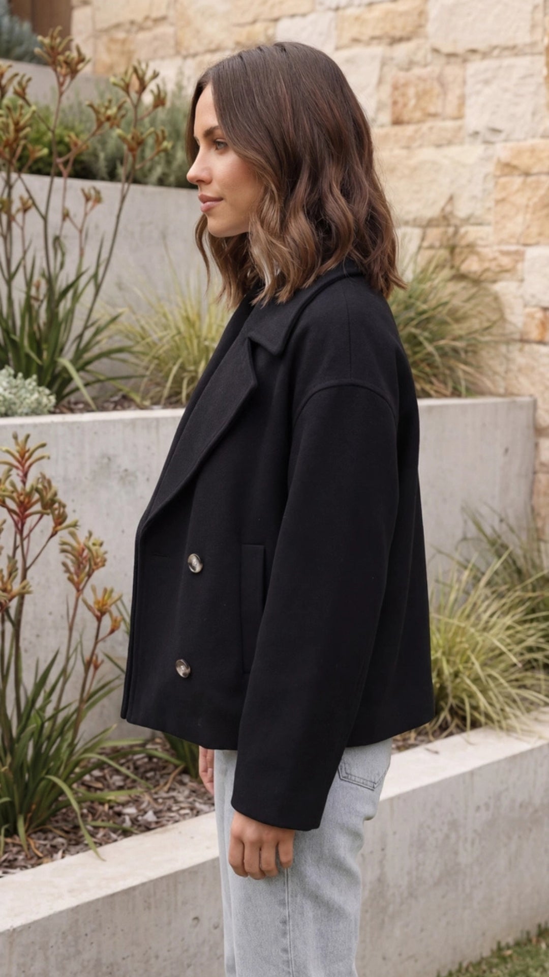 Women's Double-Breasted Short Coat