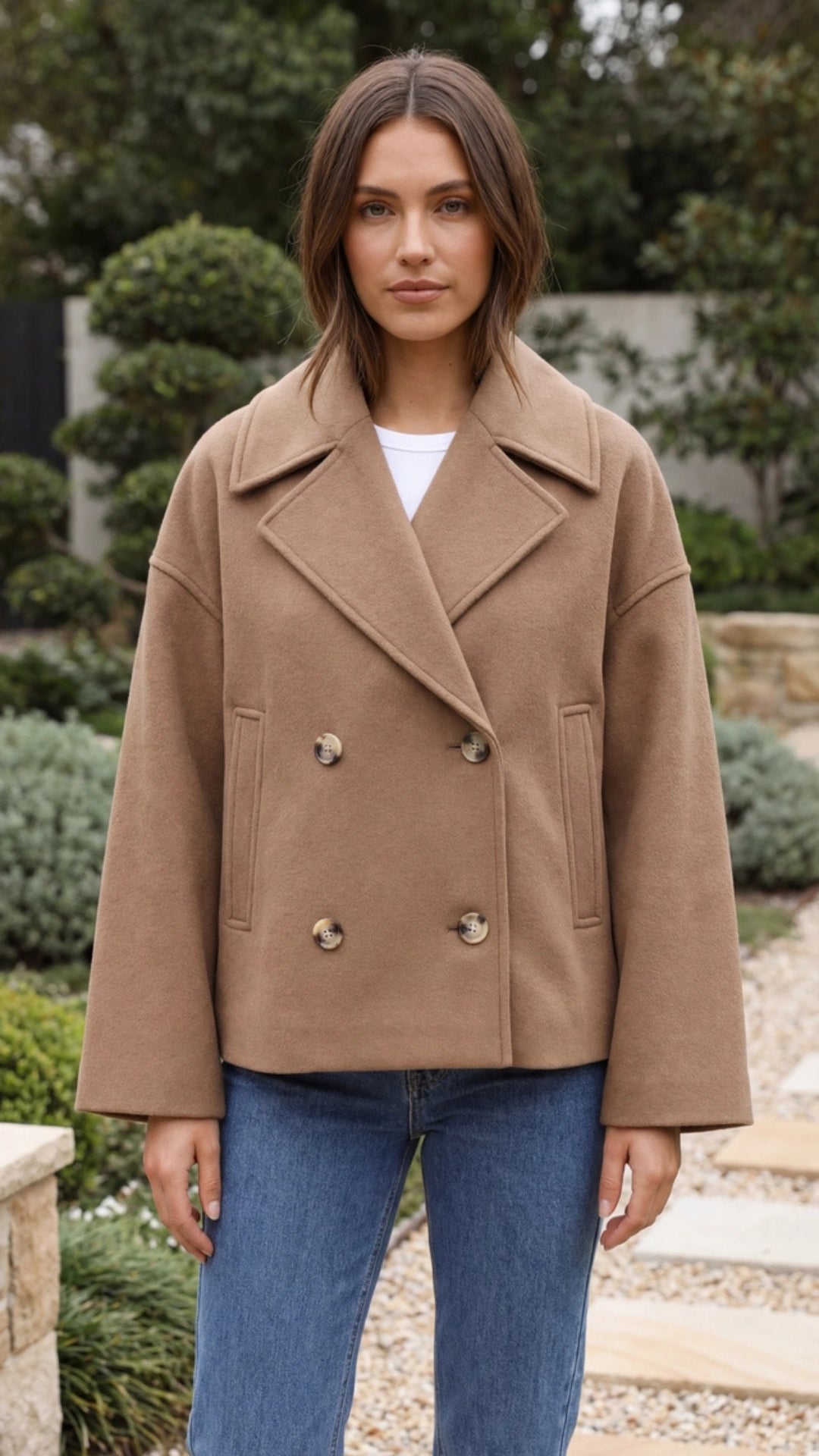 Women's Double-Breasted Short Coat