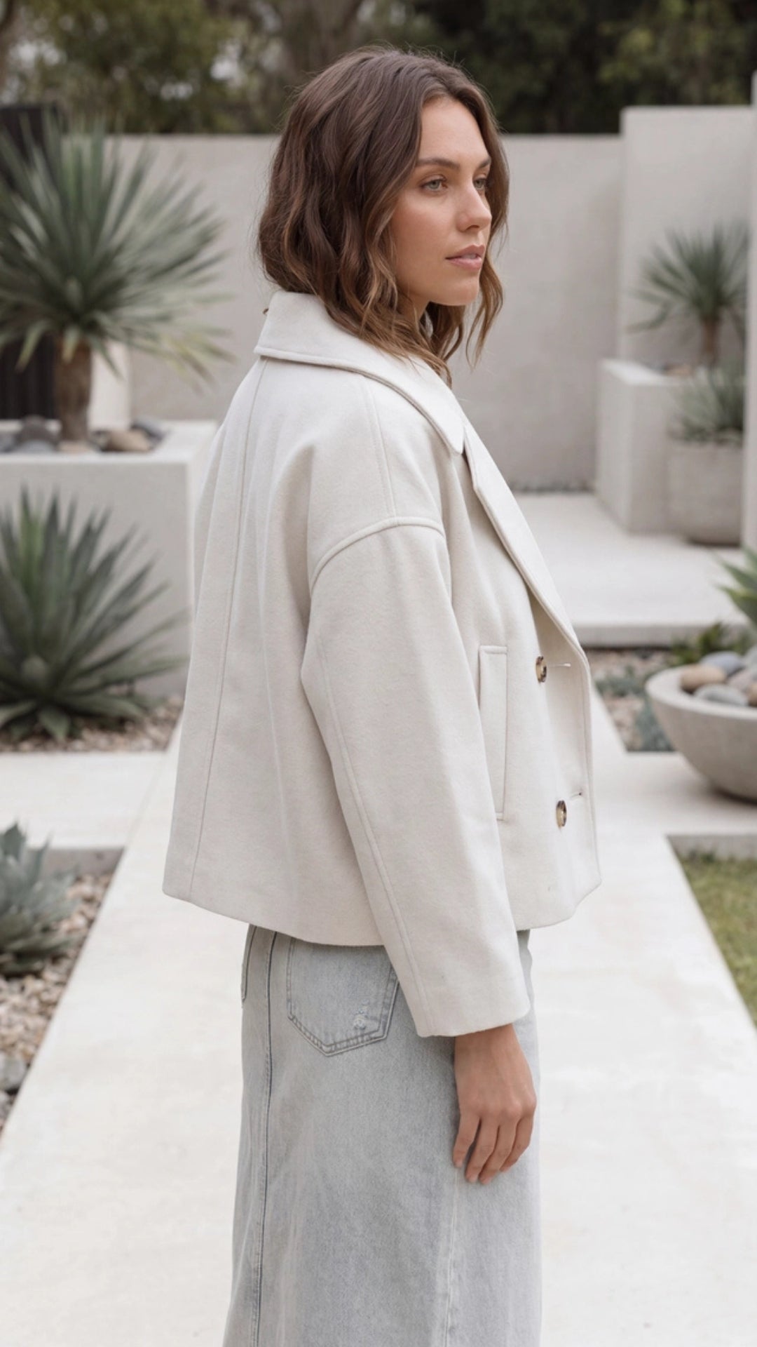 Women's Double-Breasted Short Coat