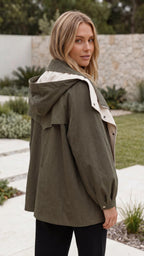Women's Hooded Windbreaker Jacket