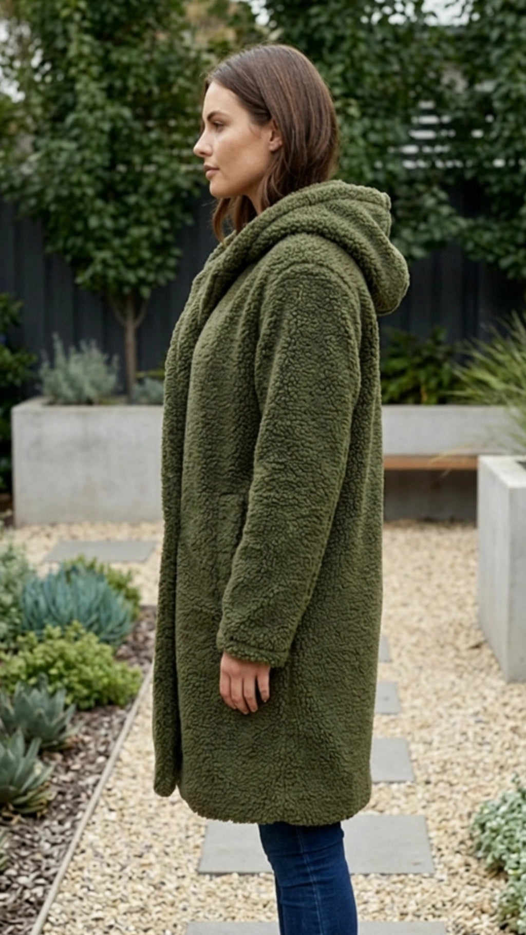 Women’s Long Faux Fur Teddy Coat