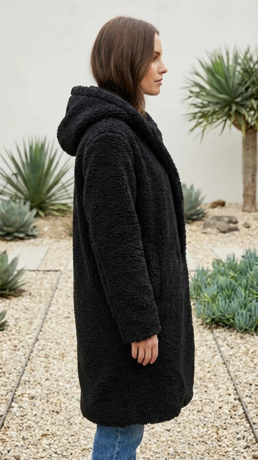 Women’s Long Faux Fur Teddy Coat