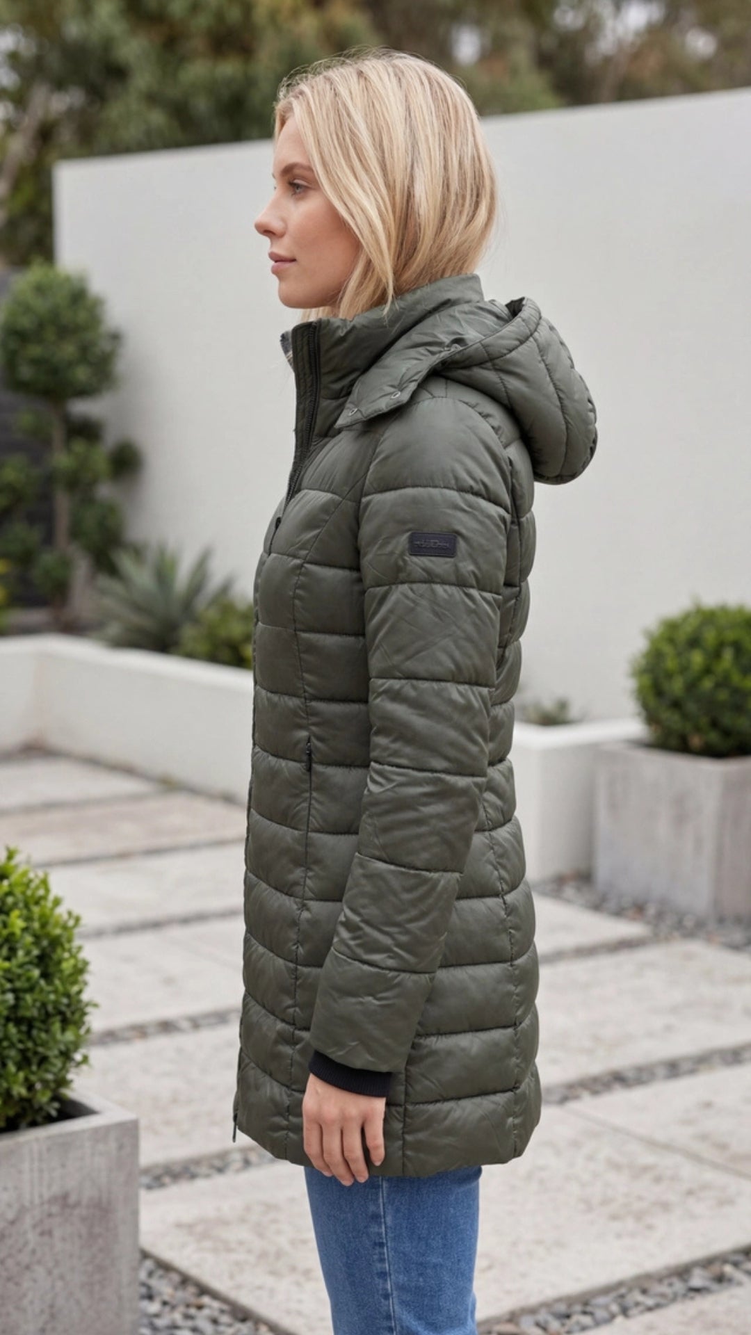 Women’s Long Hooded Puffer Winter Jacket