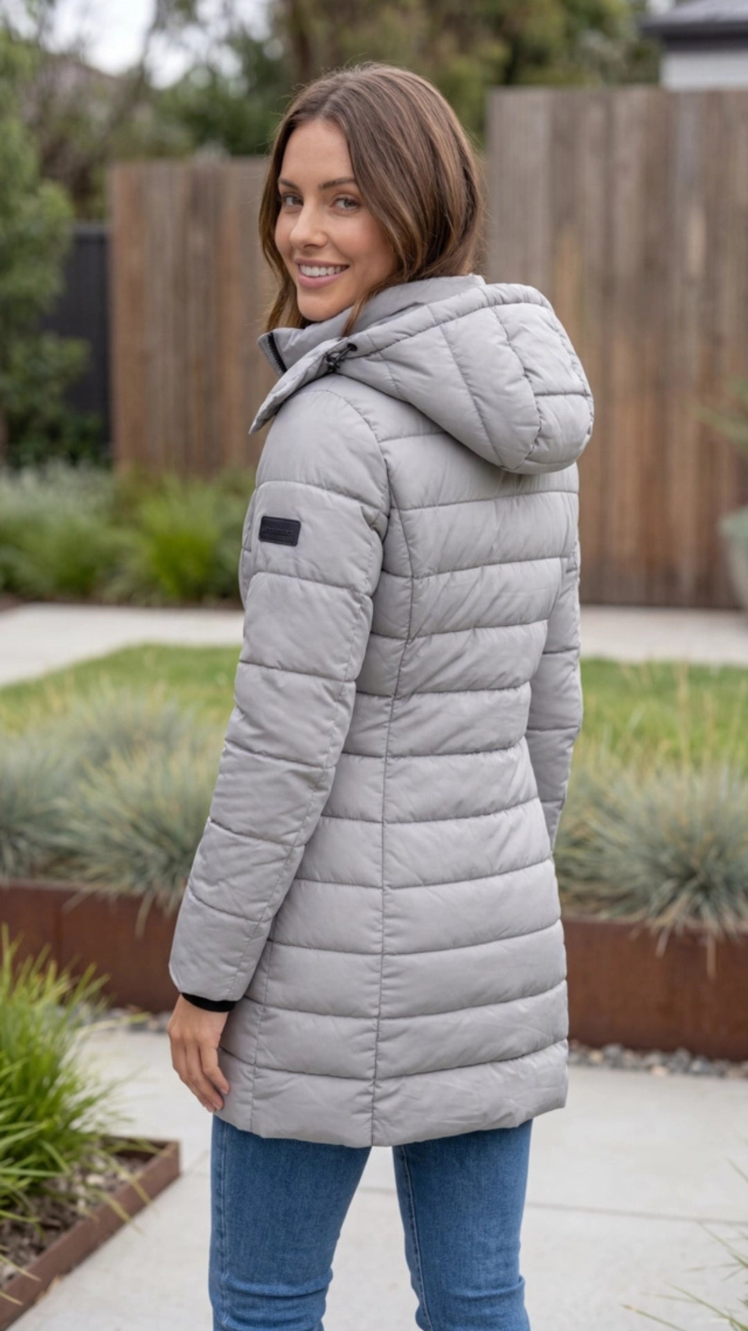 Women’s Long Hooded Puffer Winter Jacket