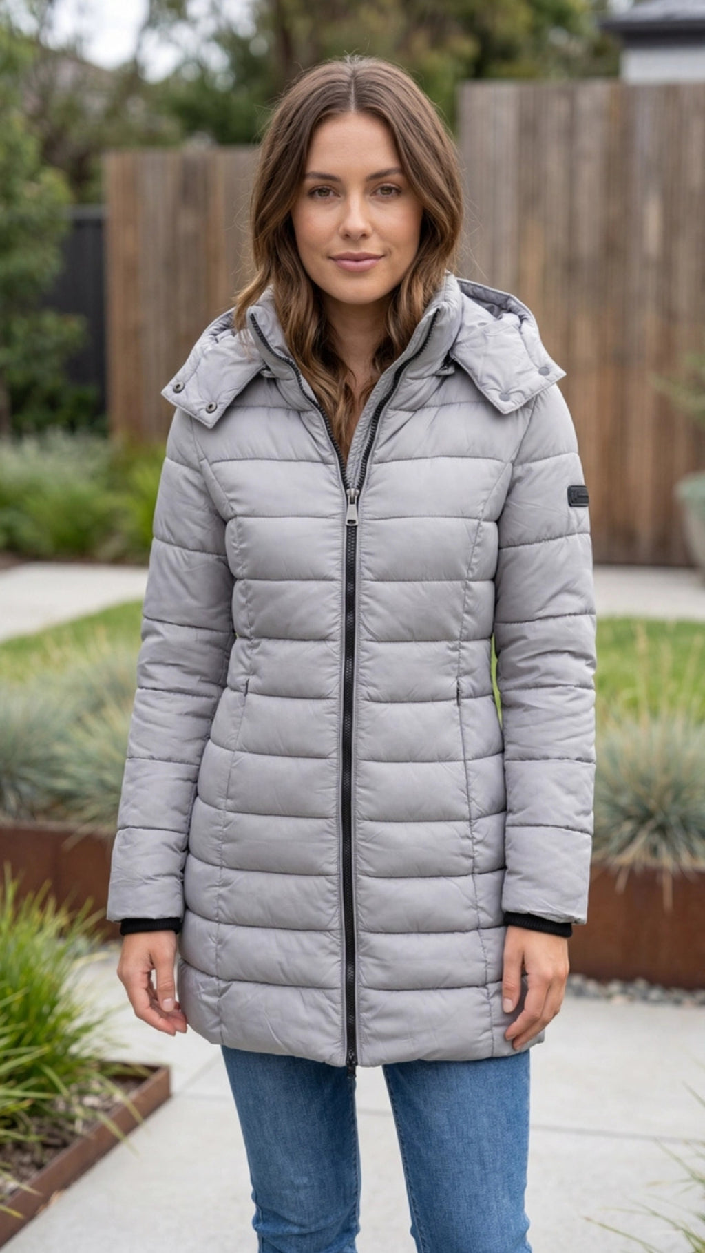 Women’s Long Hooded Puffer Winter Jacket
