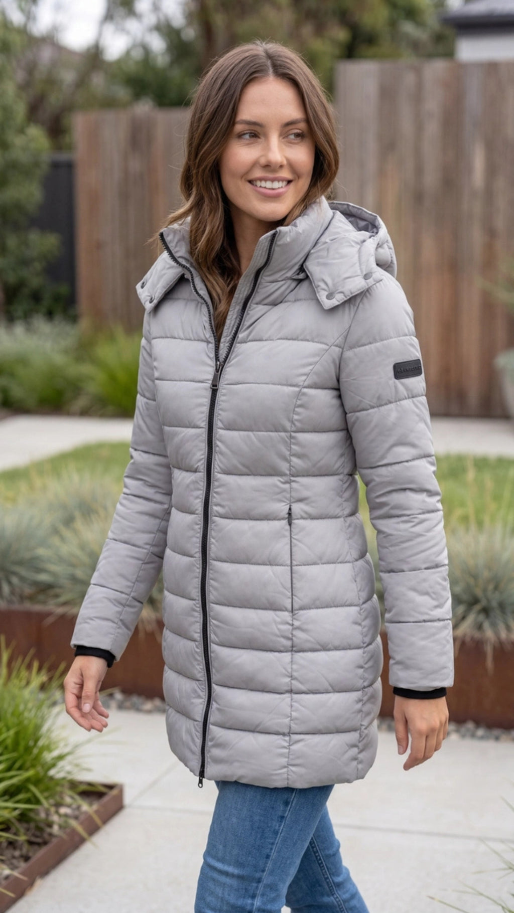 Women’s Long Hooded Puffer Winter Jacket