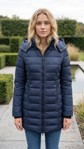 Women’s Long Hooded Puffer Winter Jacket