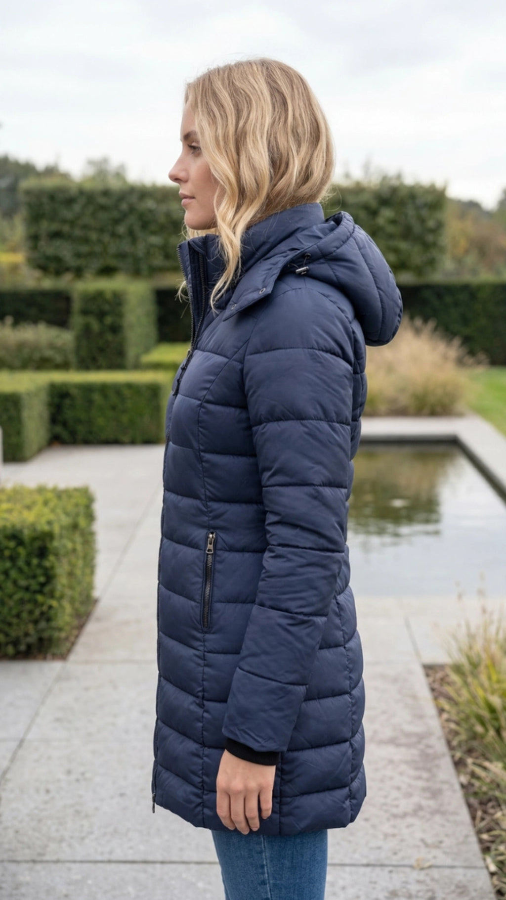 Women’s Long Hooded Puffer Winter Jacket