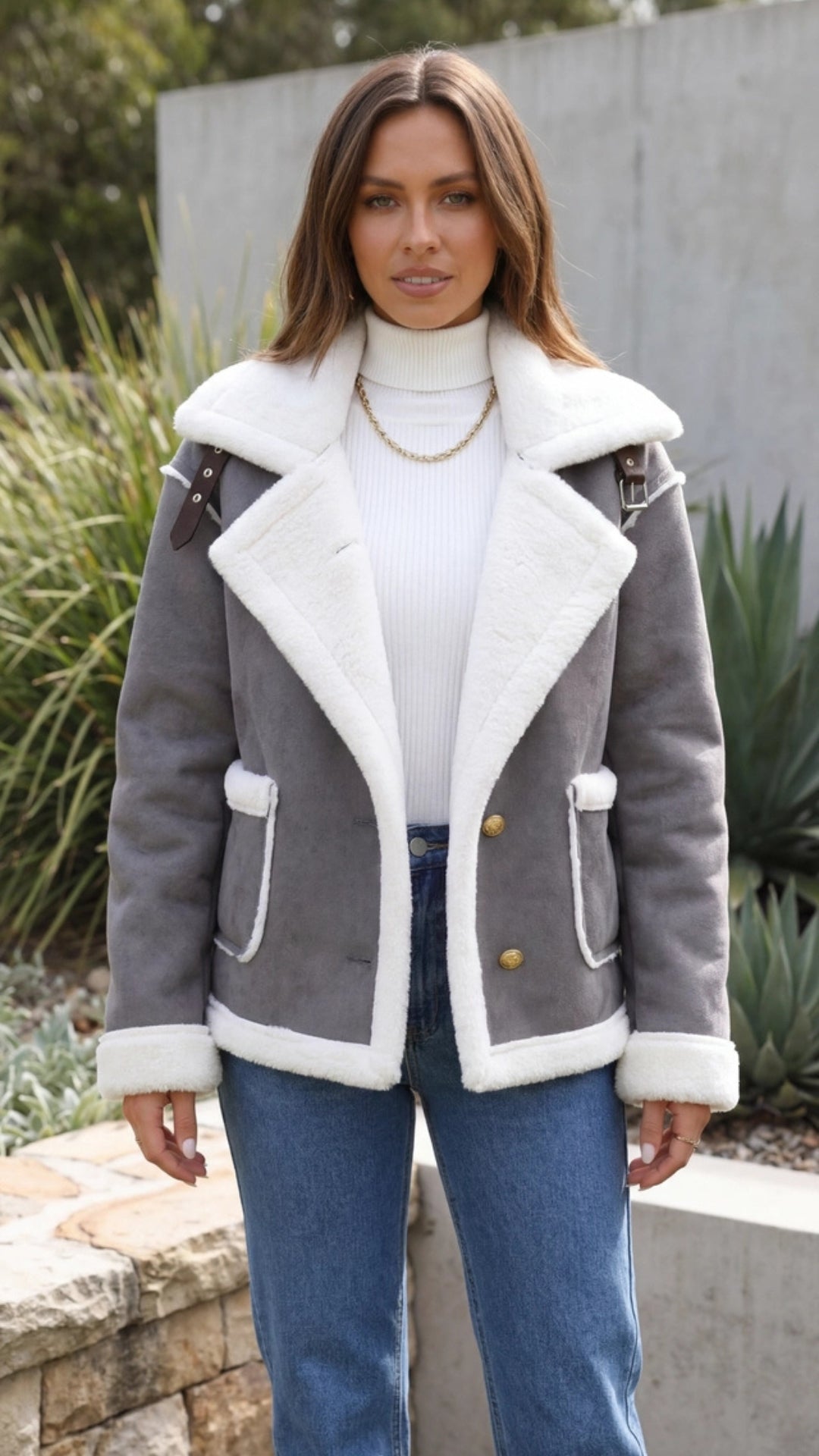 Women's Oversized Aviator Jacket