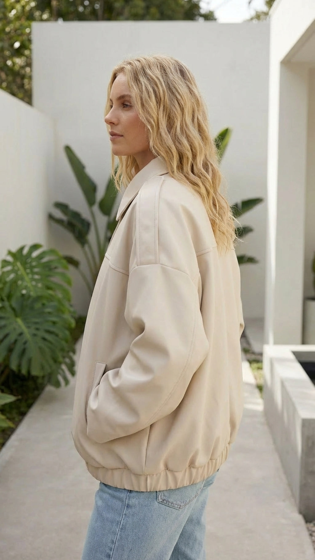 Women's Oversized Bomber Jacket