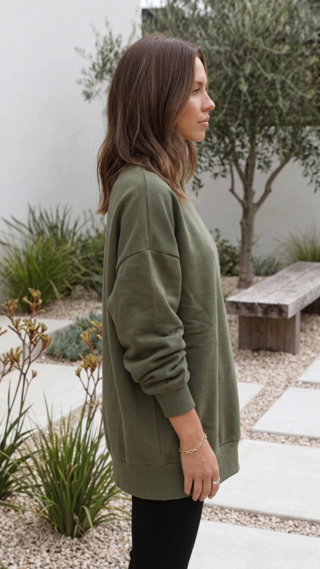 Women's Oversized Crewneck Sweatshirt Pullover