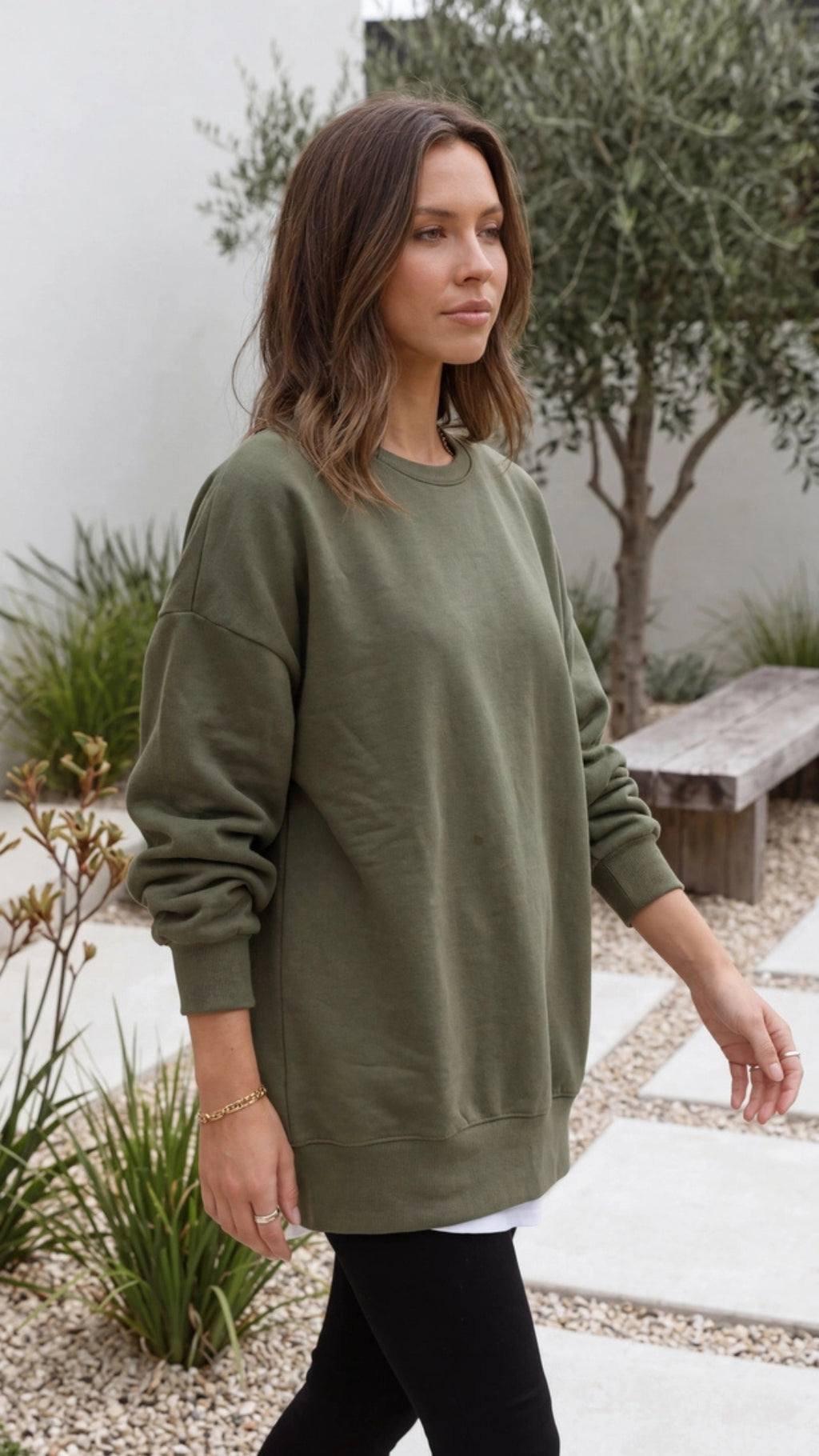 Women's Oversized Crewneck Sweatshirt Pullover