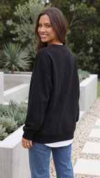 Women's Oversized Crewneck Sweatshirt Pullover