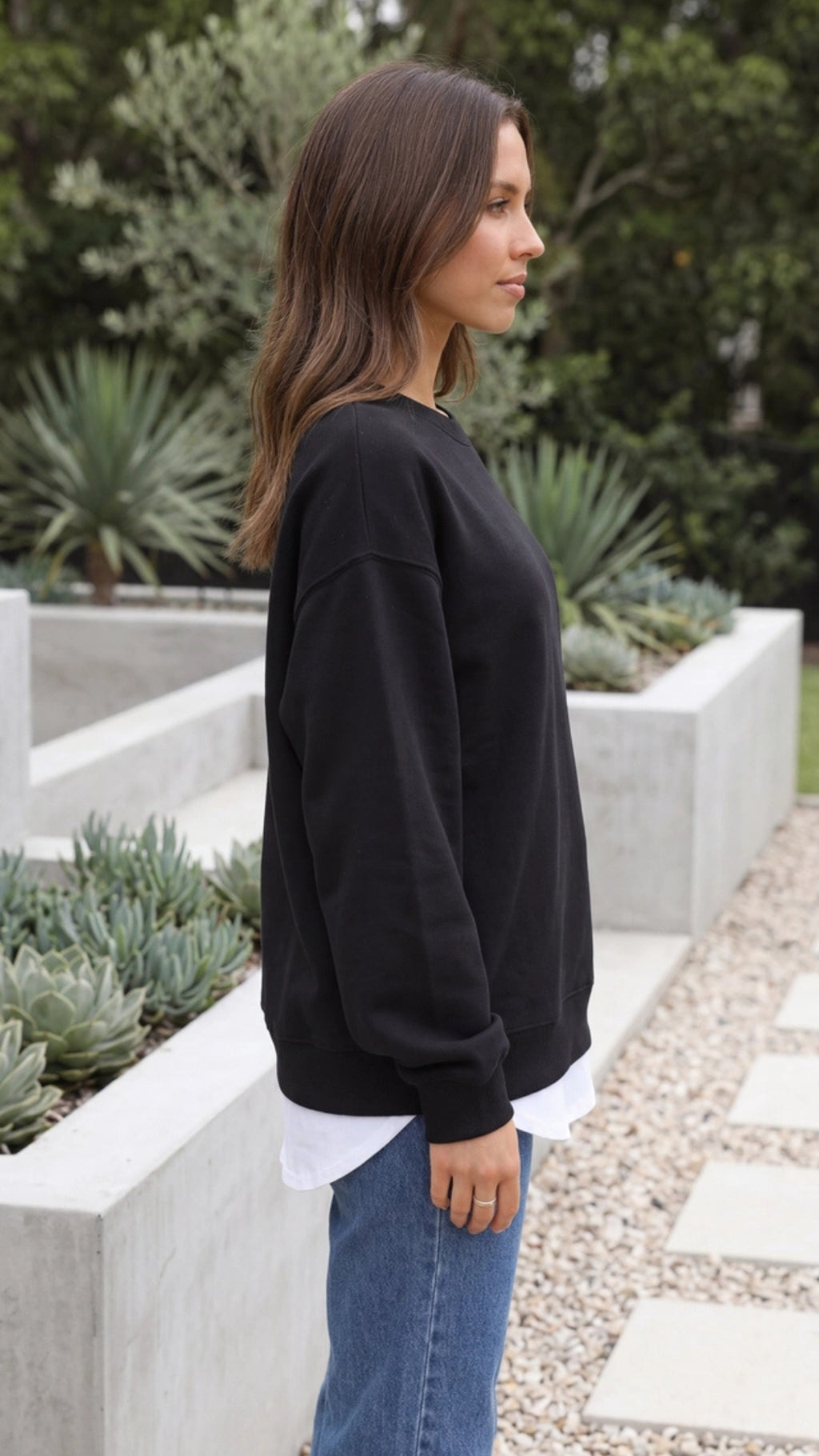Women's Oversized Crewneck Sweatshirt Pullover