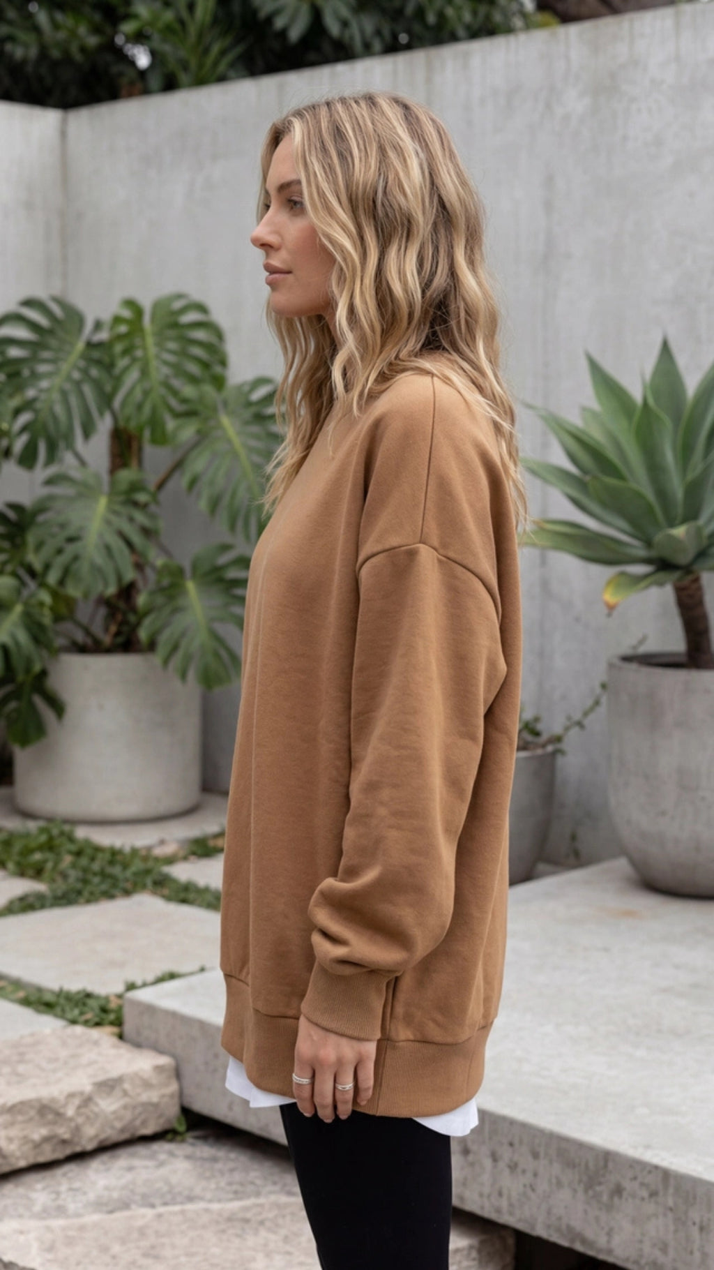 Women's Oversized Crewneck Sweatshirt Pullover
