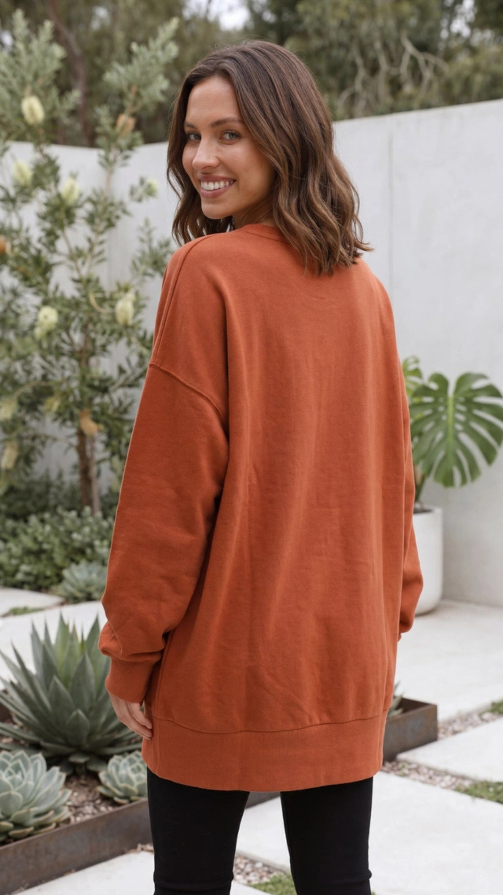 Women's Oversized Crewneck Sweatshirt Pullover
