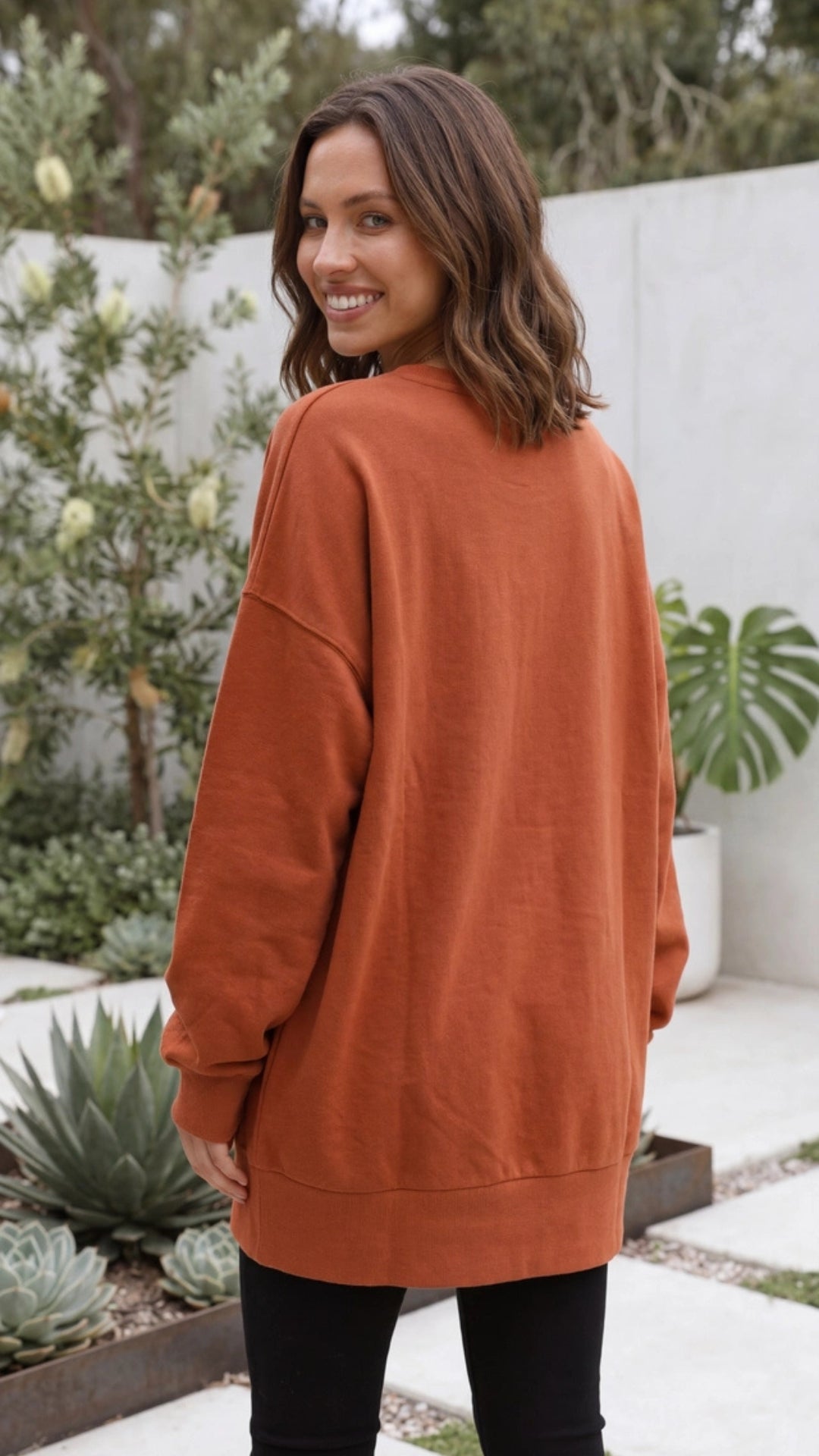 Women's Oversized Crewneck Sweatshirt Pullover