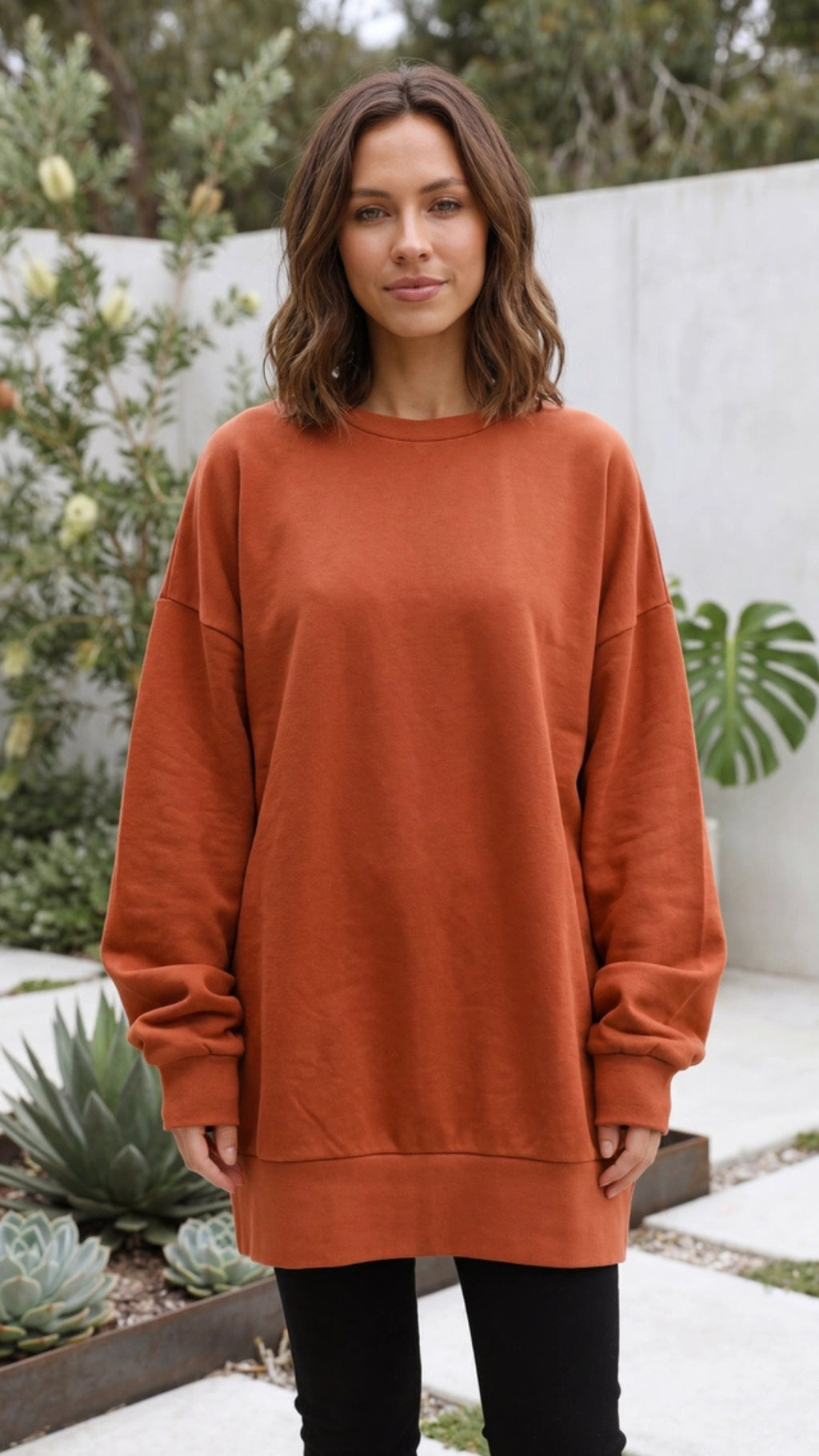 Women's Oversized Crewneck Sweatshirt Pullover