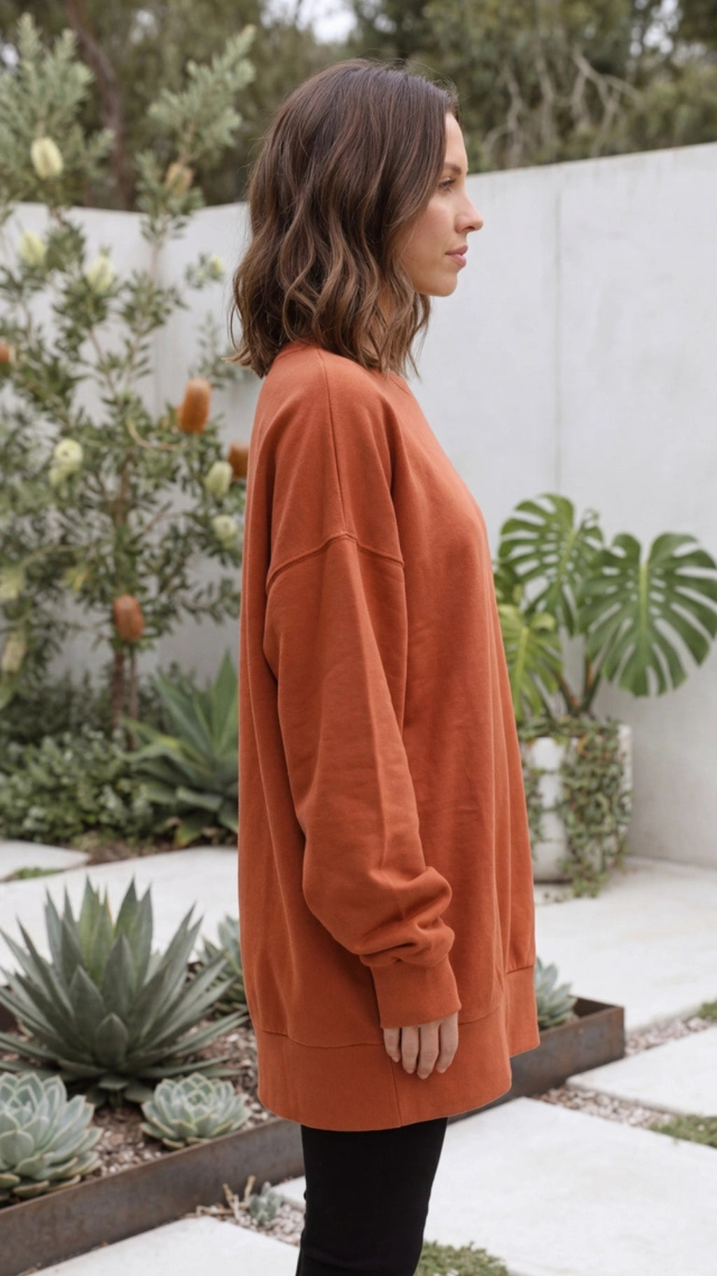 Women's Oversized Crewneck Sweatshirt Pullover