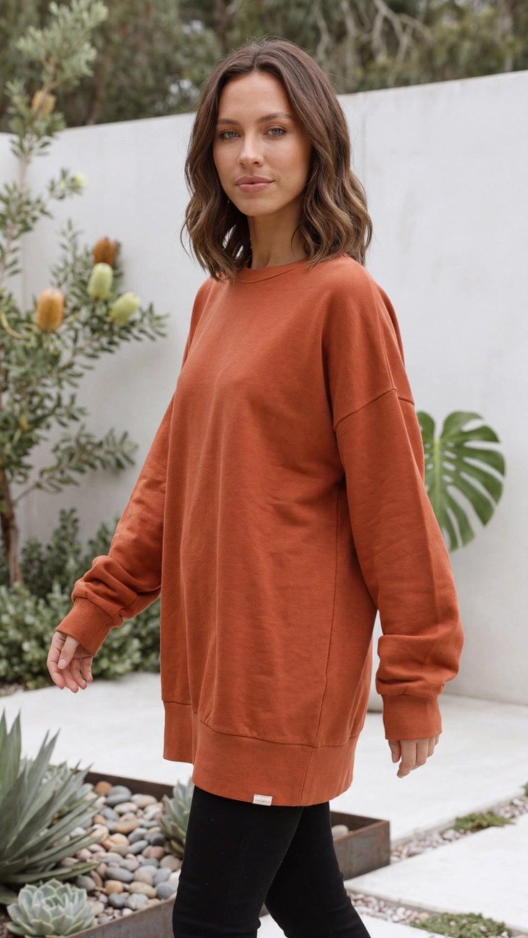 Women's Oversized Crewneck Sweatshirt Pullover